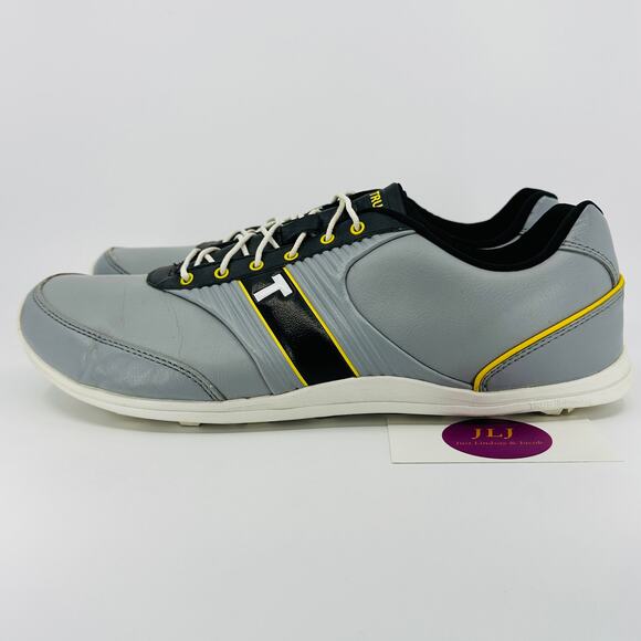 True Linkswear Men\'s True Motion Zero Drop Barefoot Golf Shoes Gray Size 10.5